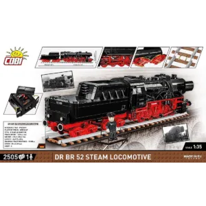 Cobi 6282 DR BR 52 Steam Locomotive — bons plans et promos sur Planet-Brick (vue détail 3)