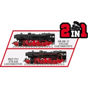 Cobi 6283 DR BR 52/TY2  Steam Locomotive — comparatif marchands sur Planet-Brick (vue détail 7)