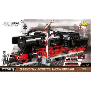 Cobi 6287 DR BR 52 Steam Locomotive & Railway Semaphore — où acheter au meilleur tarif sur Planet-Brick (vue détail 2)
