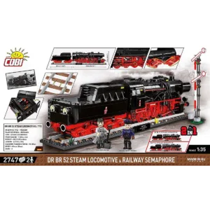 Cobi 6287 DR BR 52 Steam Locomotive & Railway Semaphore — bons plans et promos sur Planet-Brick (vue détail 3)