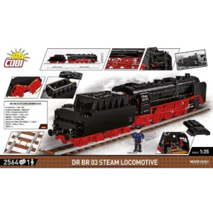 Cobi 6288 DR BR 03 Steam Locomotive — comparez les prix sur Planet-Brick (vue détail 4)