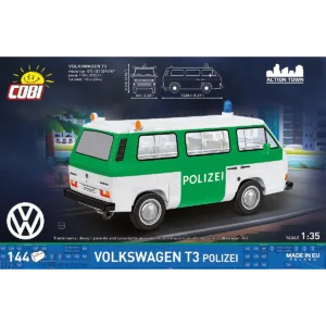Cobi 24637 Volkswagen T3 Polizei — bons plans et promos sur Planet-Brick (vue détail 3)