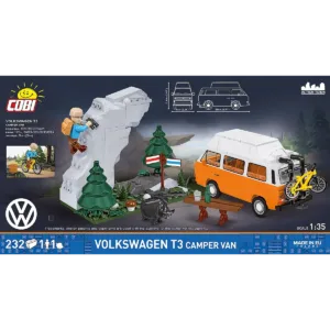 Cobi 24638 Volkswagen T3 Camper Van — bons plans et promos sur Planet-Brick (vue détail 3)
