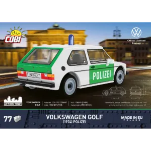 Cobi 24642 Volkswagen Golf (1974) Polizei — bons plans et promos sur Planet-Brick (vue détail 3)