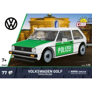 Cobi 24642 Volkswagen Golf (1974) Polizei — comparatif marchands sur Planet-Brick (vue détail 7)
