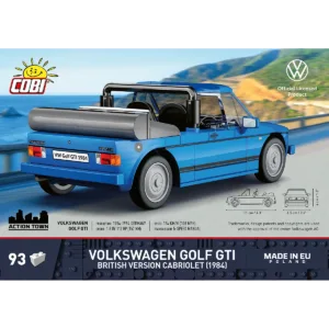 Cobi 24661 Volkswagen Golf GTI British Version Cabriolet (1984) — bons plans et promos sur Planet-Brick (vue détail 3)