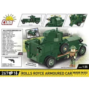 Cobi 2988 Rolls-Royce Armoured Car 1920 Pattern Mk I — comparateur de prix sur Planet-Brick (vue détail 1)