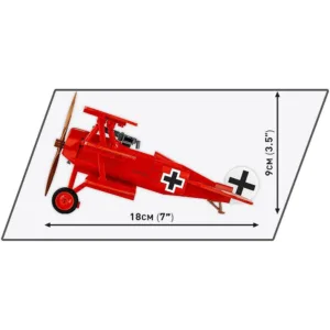 Cobi 2996 Fokker Dr.1 Red Baron — meilleure offre du moment sur Planet-Brick (vue détail 5)