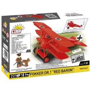 Cobi 2996 Fokker Dr.1 Red Baron — comparatif marchands sur Planet-Brick (vue détail 7)