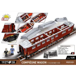 Cobi 6291 Compiègne Wagon (11 November 1918) — bons plans et promos sur Planet-Brick (vue détail 3)