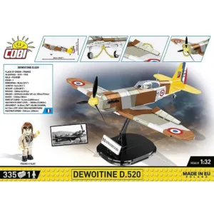 Cobi 5734 Dewoitine D.520 — où acheter au meilleur tarif sur Planet-Brick (vue détail 2)