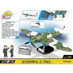 Cobi 5745 Ilyushin IL-2 1943 — bons plans et promos sur Planet-Brick (vue détail 3)