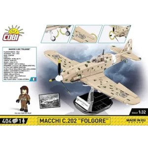 Cobi 5760 Macchi C.202 "Folgore" — où acheter au meilleur tarif sur Planet-Brick (vue détail 2)