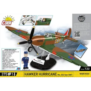 Cobi 5762 Hawker Hurricane (No.302 Sqn.RAF) — bons plans et promos sur Planet-Brick (vue détail 3)