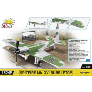 Cobi 5865 Spitfire Mk. XVI Bubbletop — où acheter au meilleur tarif sur Planet-Brick (vue détail 2)