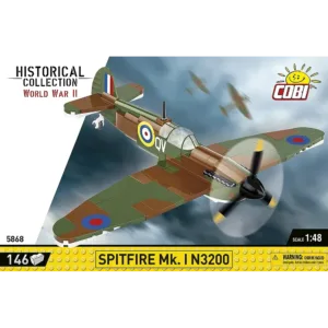 Cobi 5868 Spitfire Mk. I N3200 - Imperial War Museum Duxford — comparateur de prix sur Planet-Brick (vue détail 1)