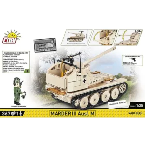 Cobi 2282 Marder III Ausf.M  (Sd.Kfz.138) — où acheter au meilleur tarif sur Planet-Brick (vue détail 2)