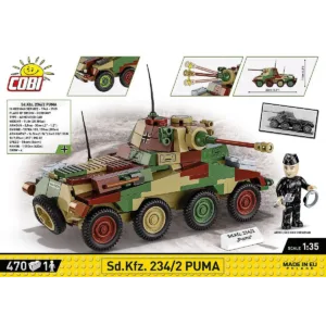 Cobi 2287 Sd.Kfz. 234/2 Puma — bons plans et promos sur Planet-Brick (vue détail 3)