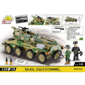 Cobi 2288 Sd.Kfz. 234/3 Stummel — bons plans et promos sur Planet-Brick (vue détail 3)