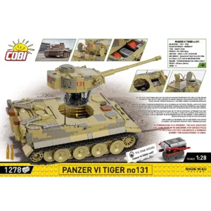Cobi 2588 Panzer VI Tiger no131 — bons plans et promos sur Planet-Brick (vue détail 3)