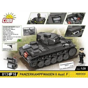Cobi 2597 Panzerkampfwagen II Ausf. F — bons plans et promos sur Planet-Brick (vue détail 3)