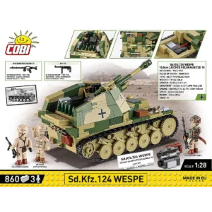 Cobi 2598 Sd.Kfz.124 Wespe - Executive Edition — bons plans et promos sur Planet-Brick (vue détail 3)