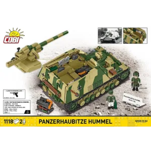 Cobi 2663 Panzerhaubitze Hummel  (Sd.Kfz.165) — meilleure offre du moment sur Planet-Brick (vue détail 5)