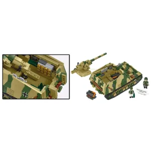 Cobi 2663 Panzerhaubitze Hummel  (Sd.Kfz.165) — comparatif marchands sur Planet-Brick (vue détail 7)