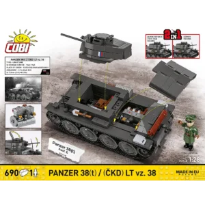 Cobi 2666 Panzer 38(t) / (ČKD) LT vz.38 — bons plans et promos sur Planet-Brick (vue détail 3)