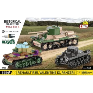 Cobi 2740 Renault R35 - Valentine IX - Panzer I — où acheter au meilleur tarif sur Planet-Brick (vue détail 2)