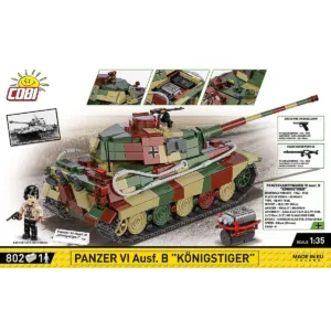 Cobi 3113 Panzer VI Ausf. B Königstiger — bons plans et promos sur Planet-Brick (vue détail 3)