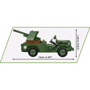 Cobi 3116 37 mm GMC M6 Fargo — comparatif marchands sur Planet-Brick (vue détail 7)