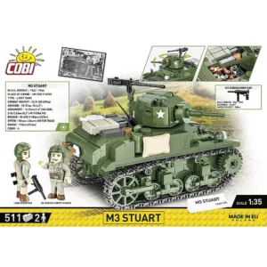 Cobi 3129 M3 Stuart — où acheter au meilleur tarif sur Planet-Brick (vue détail 2)