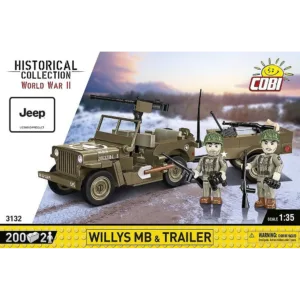 Cobi 3132 Willys MB & Trailer — comparateur de prix sur Planet-Brick (vue détail 1)