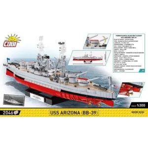 Cobi 4843 USS Arizona (BB-39) — meilleure offre du moment sur Planet-Brick (vue détail 5)