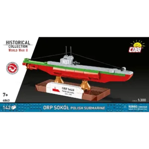 Cobi 4863 ORP Sokół Polish Submarine — comparateur de prix sur Planet-Brick (vue détail 1)