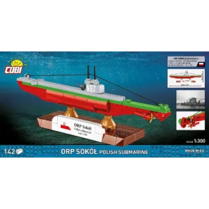 Cobi 4863 ORP Sokół Polish Submarine — où acheter au meilleur tarif sur Planet-Brick (vue détail 2)