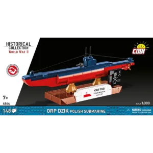 Cobi 4864 ORP Dzik Polish Submarine — comparateur de prix sur Planet-Brick (vue détail 1)