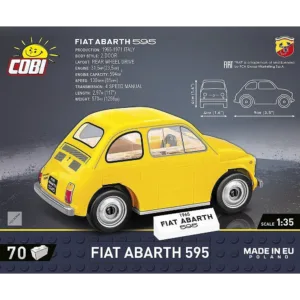 Cobi 24514 Fiat Abarth 595 — où acheter au meilleur tarif sur Planet-Brick (vue détail 2)