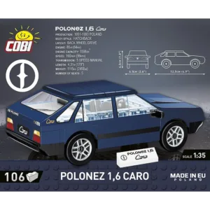Cobi 24589 Polonez 1,6 Caro — où acheter au meilleur tarif sur Planet-Brick (vue détail 2)