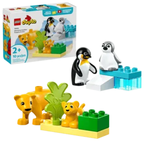 LEGO 10442 Familles d’animaux sauvages : pingouins et lions — meilleur prix sur Planet-Brick (visuel principal)