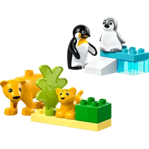 LEGO 10442 Familles d’animaux sauvages : pingouins et lions — comparateur de prix sur Planet-Brick (vue détail 1)