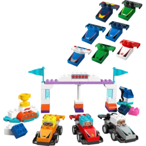 LEGO 10445 Voitures de course et pilotes d’une écurie de F1® — comparateur de prix sur Planet-Brick (vue détail 1)