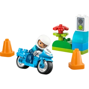 LEGO 10471 La moto de police bleue — comparateur de prix sur Planet-Brick (vue détail 1)