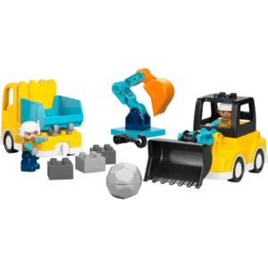LEGO 10475 Les véhicules de chantier 3-en-1 — comparateur de prix sur Planet-Brick (vue détail 1)
