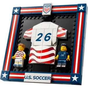 LEGO 43033 Maillot 2026 de l’équipe nationale américaine de foot — comparateur de prix sur Planet-Brick (vue détail 1)