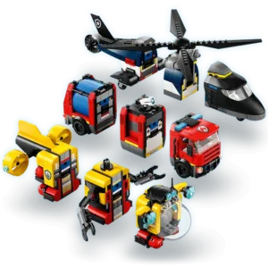 LEGO 60462 Hélicoptère, camion de pompiers et sous-marin modulable — où acheter au meilleur tarif sur Planet-Brick (vue détail 2)