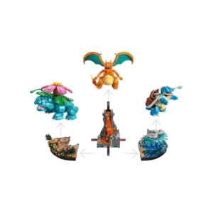 LEGO 72153 Florizarre, Dracaufeu et Tortank — comparez les prix sur Planet-Brick (vue détail 4)