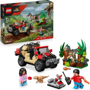 LEGO 76972 Le vélociraptor et l’évasion en 4x4 — meilleur prix sur Planet-Brick (visuel principal)