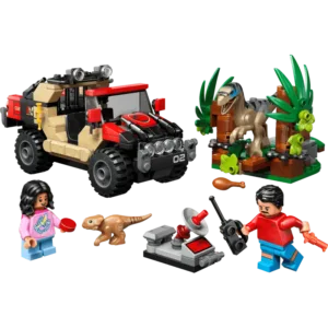 LEGO 76972 Le vélociraptor et l’évasion en 4x4 — comparateur de prix sur Planet-Brick (vue détail 1)